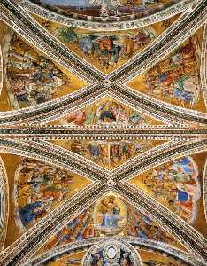 fresques du plafond dans le Chapelle de san brizio