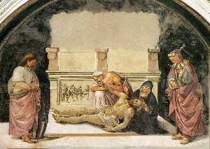 Lamentation over the Dead Christ with Sts Faustinus and Parentius