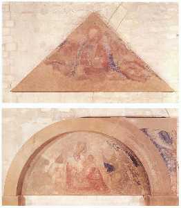 Salvatore Benedizione timpano  e le  Madonna dell Umiltà  Lunetta