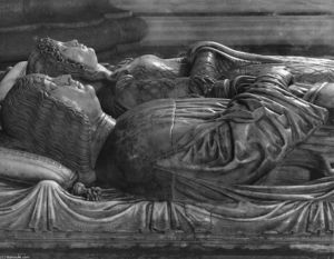 Efigies de Ludovico Sforza y ​​Beatrice d Este (detalle)