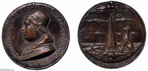 Medalla del cardenal Francesco Gonzaga (verso)