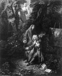 Watteau et son ami M. de Jullienne