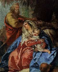 The Rest on the Flight to Egypt (detail)