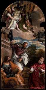 Pts Marca , James y jerome con el cristo muerto Borne por los ángeles