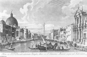 The Canal Grande with San Simeone Piccolo and the Scalzi
