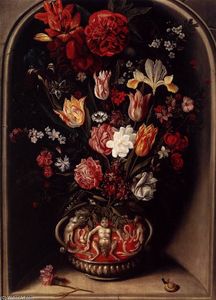 Flower Vase in a Niche