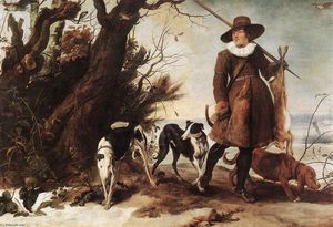 Winter Landscape with a Hunter