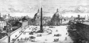 Veduta di Piazza del Popolo, Roma