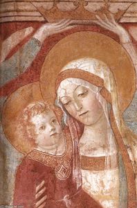 Madonna and Child with Angels (detail)