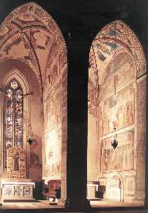 Blick auf die peruzzi und bardi Kapellen ( von links )