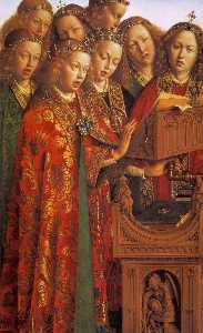 The Ghent Altarpiece: Singing Angels (detail)