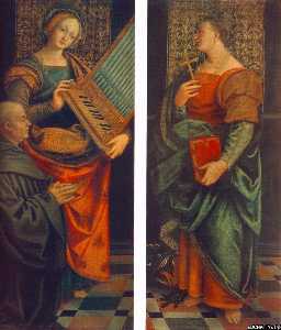 St Cecile avec l Donator et r Marguerite
