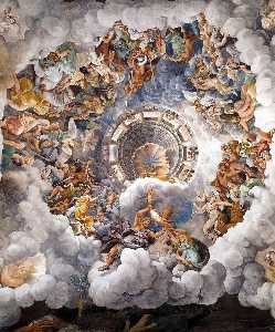 Chapelle : l'assemblée des dieux autour Jupiter's Trône