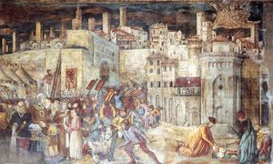 Entierro de San Ercolano fuera de las puertas de Perugia