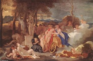 Bacchus y Ceres con las ninfas y los sátiros