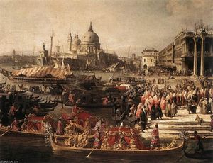 Arrival of the French Ambassador in Venice (detail)