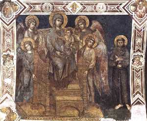 Madonna Enthroned with the Child, St Francis and Four Angels