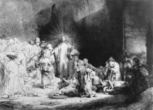 El Little Children siendo traído a Jesús
