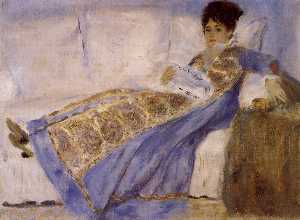 Madame Monet sur une Canapé
