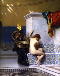 mauresque bath ( également connu sous le nom Dame de Caire Baignade )