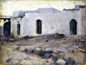Мавританский Здания на пасмурный день ( известно также, в мавританских Дом на пасмурный день )