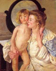 мать и ребенок ( известно также, как овальное зеркало )