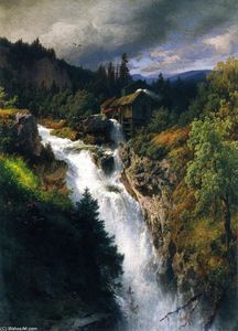 Mountain Falls by the Mill