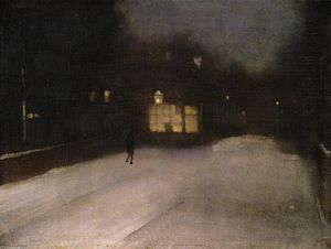 Nocturne in Grey and Gold: Chelsea Snow