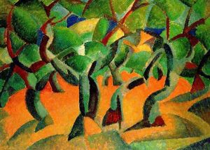 Olive Grove (also known as Cubist Orchard)