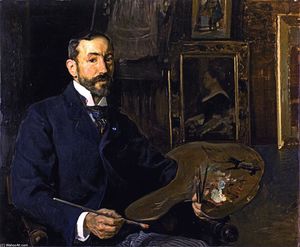 Le peintre José Moreno Carbonero