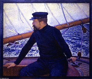 Paul Signac (at the helm of the Olympia)