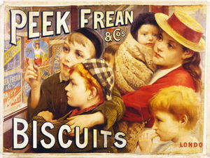Frean Peek cos galletas Londres