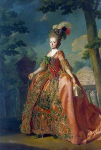 Retrato de la Gran Duquesa María Fiodorovna (a la edad de 18)