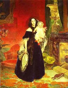 Portrait of M. A. Beck and Her Daughter M.I. Beck
