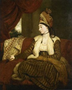 Portrait of Mrs. Baldwin Full-Length, Seated on a Red Divan