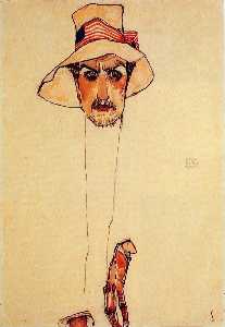 Portrait of a Man with a Floppy Hat (also known as Portrait of Erwin Dominilk Osen)