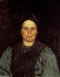 肖像 塔季扬娜repina , 的 Artist's 母亲 .
