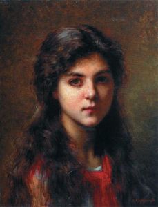  肖像  年轻的女孩 29