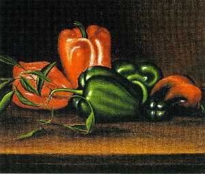 rot und grün paprika
