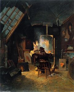 Samuel Marsden Brookes in His Studio