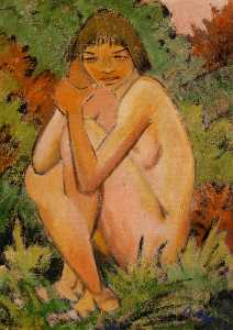 Seated Nude in the Countryside