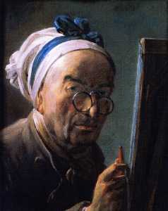 Self Portrait (also known as Portrait of Chardin at His Easel)