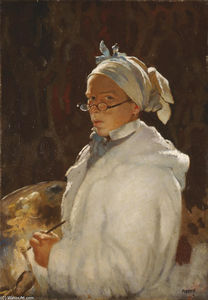 Self-portrait with Glasses