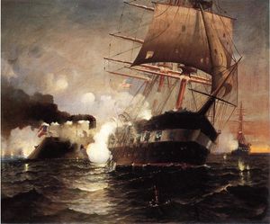 Sinking of the Cumberland'' by the ''Merrimack''''
