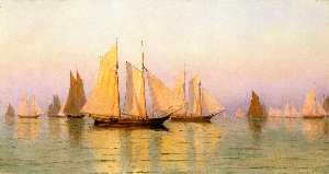 Sloops and Schooners at Evening Calm