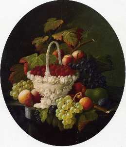 Still Life with Basket of Strawberries