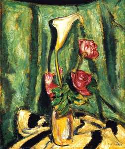 Still LIfe with Calla Lily and Roses