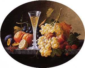 Still Life with Fruits and Wine Glass