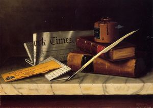 Still Life with Letter to Thomas B. Clarke