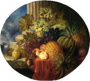 Still Life with Pineapple and Grapes